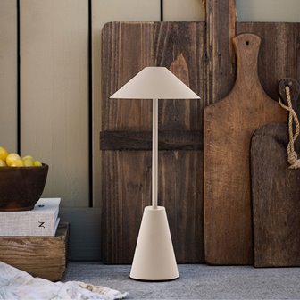 Lampa akumulatorowa zewnętrzna beżowa Cannes IP54